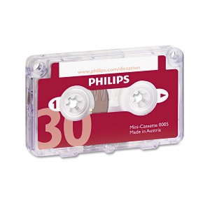 PHILIPS lot de 10  Mini cassette LFH0005, 30 minutes