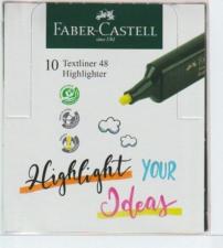 Faber Castell Surligneurs couleur assorti jaune,orange,vert Boite de 10 