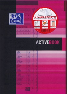 1 Oxford Office Active Book Etudiant Activebook  spirale 160 pages Couleurs Assorties