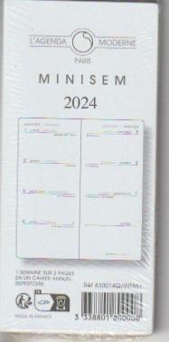 INT 851 Recharge  agenda Moderne 2024 MINISEM 1 S / 2 Pages- Tranche Or 830014Q