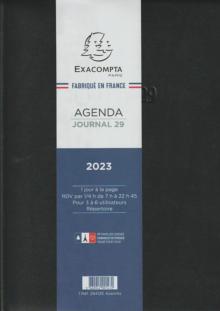 Exacompta 29412E Agenda 2023  Journal 29 un jour à la page 
