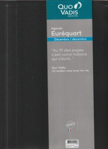 Quo Vadis - Impala - Eurequart - Agenda Civil Semainier 24x30 cm Noir 