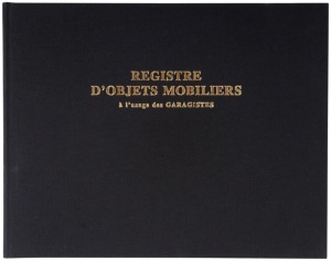 Exacompta 4441E Registre 24/32 Objet Mobilier Spécial Garagistes 100 Pages