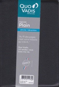 Quo Vadis 195008Q Agenda Civil Plain Mensuel  Repertoire  10x15cm  Janvier à Décembre 2025