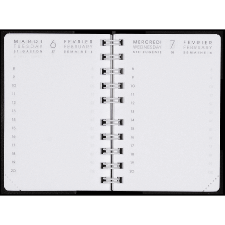 830008Q  recharges à spirale de l'agenda moderne, format 6,5X9 cm, 1 recharges pour 2025 int 83-10 