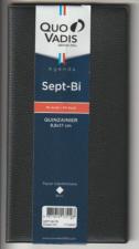 Agenda QUOVADIS Sept-bi 8,8 x 17 cm - 1 semaine par  page 171024Q - Septembre 2024 à Août 2025 