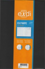  Agenda semainier EXDI Olympe 2025  , format 16 x 24 cm, couverture noir