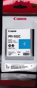 Cartouche Canon PFI-102 C Cartouche D'ENCRE D'ORIGINE Cyan