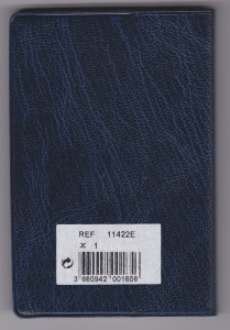 Exacompta 11422E Agendas 115x75 plastique 2 jours, année 2025, 115x75mm