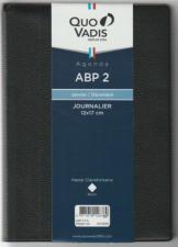 AGENDA Quo Vadis 051033Q Agenda Civil ABP2 - 12x17cm - Janvier à Décembre - Noir - Année  2025