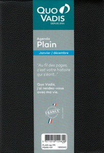 Quo Vadis - 195034Q - Agenda Civil Plain Mensuel + Repertoire - 10x15cm 2022