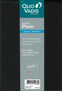 Quo Vadis Agenda Civil Plain Mensuel + Repertoire - 10x15cm 2025