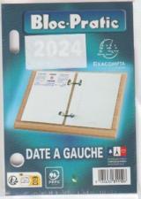  Recharge Bloc éphémeride 2025 Date à gauche 8,5 x 11,5 cm