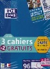 Oxford Scolaire 5 Cahier agrafé 24x32cm 96 Pages 90g 3+2gratuits