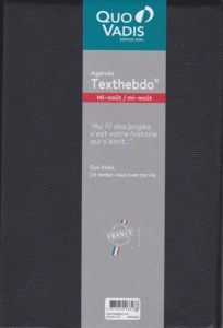 AGENDA Texthebdo semainier 16X24 Quo Vadis année scolaire 2024 a 2025