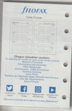 FiloFax Recharge POCKET SEM/2 PAGES FRANCAIS 2021  21-68231