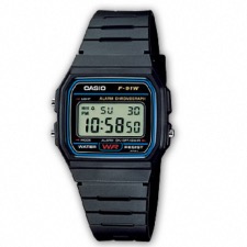 Casio Montre homme F91w écran digital avec éclairage chrono alarme et calendrier 