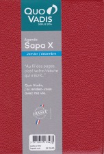 QUO VADIS Agenda Civil SAPA X Couv Plast Grainée Rouge 10 x 15 cm