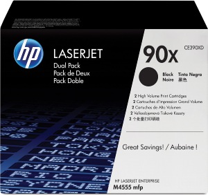 HP CE390XD Cartouche de toner laser Noir Pack de 2 cartouches 24000 Copies