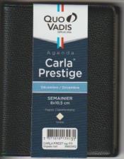 Quo Vadis  Impala  Carla Prestige  Agenda Civil Semainier 8x10,5 cm Noir - Année 2024