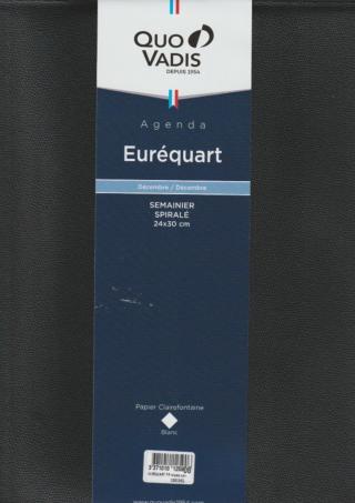 Quo Vadis - Impala - Eurequart - Agenda Civil Semainier 24x30 cm Noir 2024