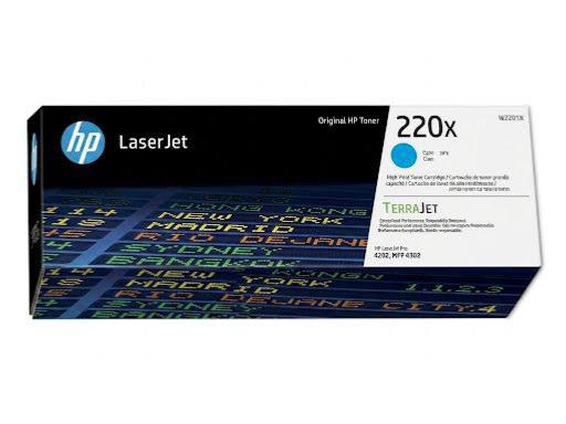 Toner HP 220X Cyan Origine Grande Capacité - W2201X (2 500 pages)