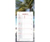 Calendrier mensuel bloc sur plaque TOURISME 2016