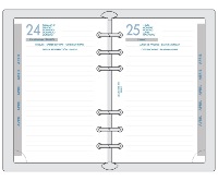 Recharge agenda Exatime 18260E Exatime 17 pour agenda 10,5x17,2cm Journalier Sept/Sept  2026