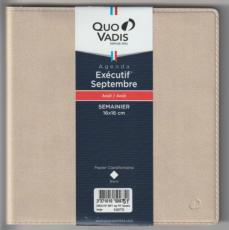 Quo Vadis  Agenda  Exécutif  16x16cm    Année 2025 - 2026