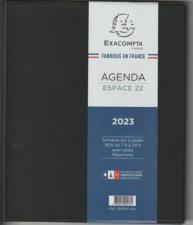  Agenda EXACOMPTA ESPACE 22   18 x 23  1 semaine sur 2 pages 224721E -