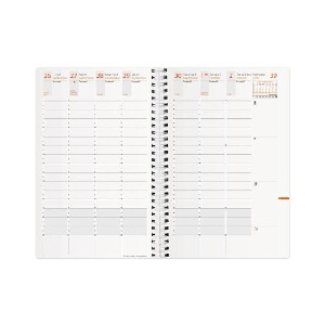 PRIX DISCOUNT QUO VADIS  AGENDA SEMAINIER TIME AND  LIFE  (16X24CM) - 2015 - ROUGE