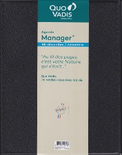 Agenda QUO VADIS Manager Spirale  21 x 27   semaine sur 2 pages 371056Q - année  2024