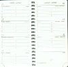Mignon 16320M  Recharge spiralée agenda 2025 AS16R 154x78 mm 1 S / 2 Pages- Tranche Or