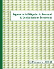 6625E Piqûre 32x24CM - Registre de la délégation du personnel du CSE - 30 pages