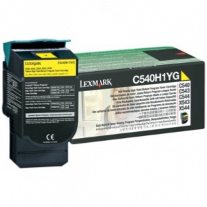 Lexmark C540H1YG Toner jaune pour Lexmark C 540/544/546 X548