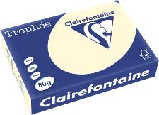 Clairalfa 1871C papier A4 Ivoire 80 Grs 500 feuilles pour imprimantes  laser et jet d'encre