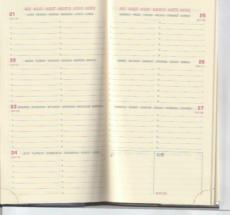 Exacompta Agenda semainier Eurotime 16 Couverture plastique Jan à Jan 8,5x16cm  Année 2026 16472E
