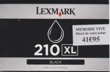 Cartouche lexmark 210XL Noir pour pro 4000 et pro 5500