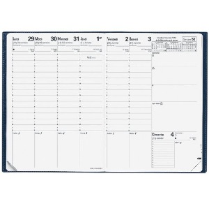 Agenda Civil Quo  Vadis  Consul  21x29,7  Noir  Année 2025
