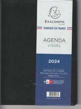 Agenda Winner, Visuel  , format 15 x 21 cm, 1 semaine sur 2 pages, 2024