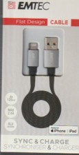 Emtec câble pour chargeur iPad et iPhone 120 cm ECCHAT700AP
