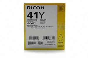 Cartouche imprimante d'encre de gel  Ricoh 405768  GC-41Y , Jaune - 2200 pages