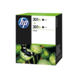 HP 301XL  Pack de 2 Cartouches d'Encre Noir  D8J45AE