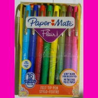 Stylos Papermate Flair  Lot de 16 Couleurs