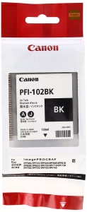 Cartouche Canon  PFI-102 BK Cartouche d'encre d'origine noir pigmenté