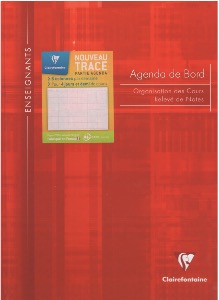 Clairefontaine Agenda de bord Metric 144 pages 21x29,7cm Coloris aléatoire