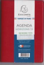  Agenda Exacompta 13472E  Horizons 13  2025 - 9x13 cm - Semainier  - Format poche 