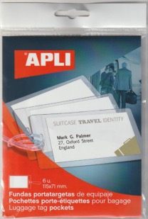 Apli 10428 Pochettes porte-étiquettes 115X71