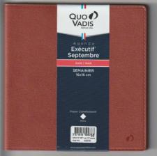 Quo Vadis  Agenda  Executif  16x16cm  Année 2025 - 2026