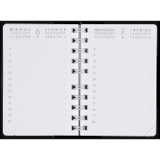 830008Q  recharges à spirale de l'agenda moderne, format 6,5X9 cm, 1 recharges pour 2024 int 83-10 